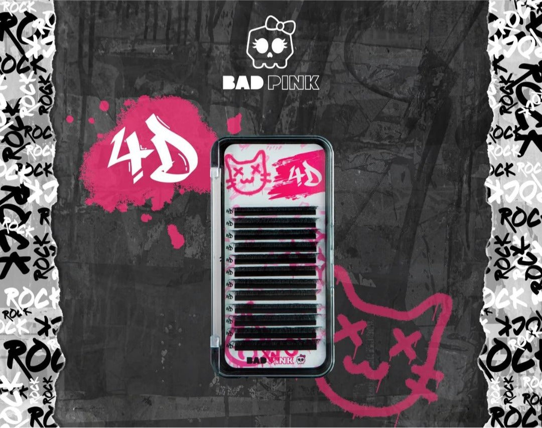 Cílios BAD PINK - 4D Curvatura L