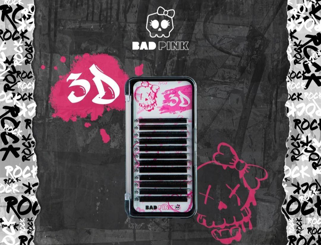 Cílios BAD PINK - 3D Curvatura L