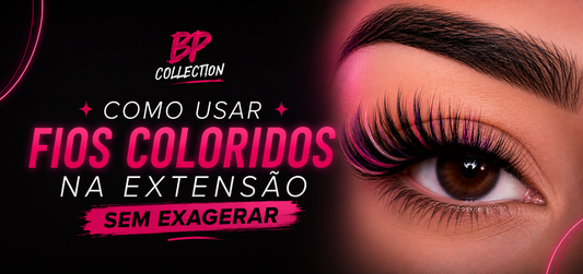 Fios coloridos na extensão de cílios: como usar fios coloridos sem exagerar