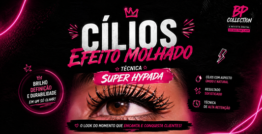 cílios efeito molhado