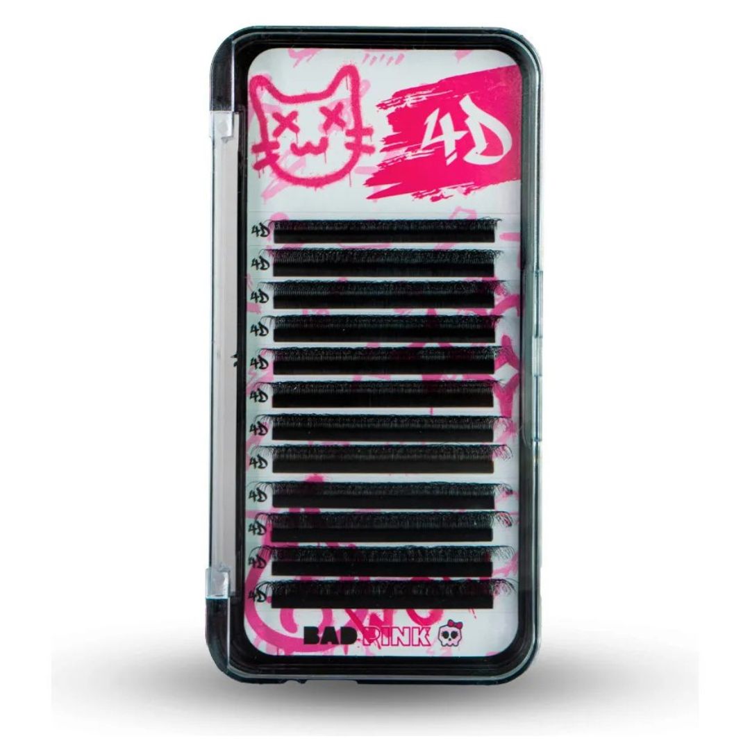 Cílios BAD PINK - 4D Curvatura M