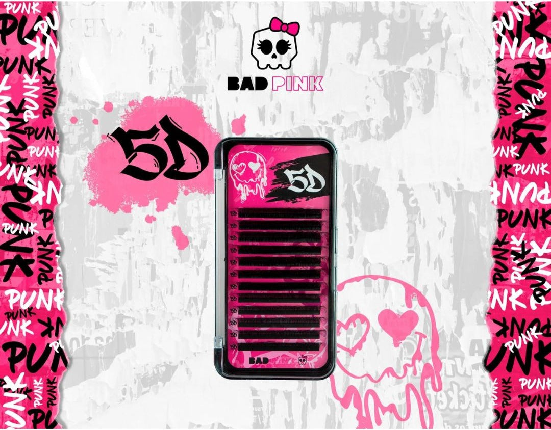 Cílios BAD PINK - 5D Curvatura L
