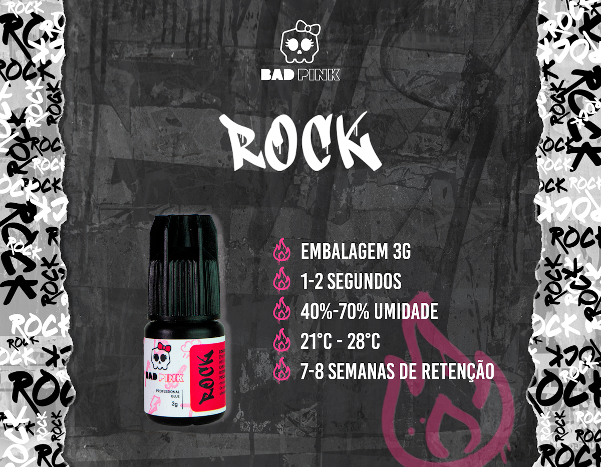 Adesivo BAD PINK - ROCK